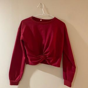 Girls crop top long sleeve